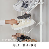 平安伸銅工業 突っ張り シューズラック 幅57cm 最大16足 工具不要 492846 1個（直送品）