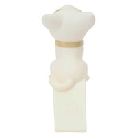 ルークラン ドアストッパー アプリクス アニマルストッパー かわいい 動物 シロ 494316 1個（直送品）