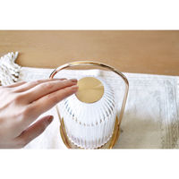 ケーアイジャパン テーブルライト ガラス製 無段階調光 充電式 クラルテ ドーム LEDランタン 495441 1個（直送品）