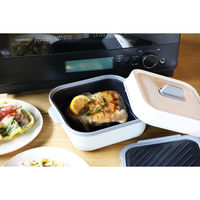 シービージャパン レンジパン 角型 フタ付き 食洗機対応 電子レンジ調理器具 copan レンジグリル 497018 1個（直送品）