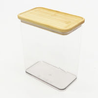 イトウ 保存容器 2.4L 木目調 クリア 保存ケース 497105 1個（直送品）