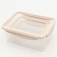 イトウ 保存容器 550ml 1.1L 2.2L 伸びる シリコン 保存ケース 角型 3個組 497106 1個（直送品）