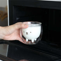 シービージャパン グラス 250ml アニボール 耐熱 ダブルグラス シロクマ 498647 1個（直送品）