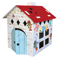 カーボーイ ダンボール 家 おえかきハウスN 498722 1個（直送品）