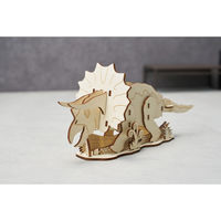 セトクラフト ペンスタンド 天然木 色塗り 恐竜 組立て式 トリケラトプス 498942 1個（直送品）