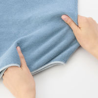 無印良品 のびのびターバンタオル ２５×３４ｃｍ ブルー 良品計画