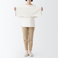 無印良品 縁カラー付 コンパクトフェイスタオル２枚組 ２５×７０ｃｍ グリーン×イエロー 良品計画