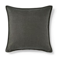 無印良品 ヘンプ洗いざらしクッションカバー ４３×４３ｃｍ用 チャコールグレー 良品計画