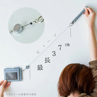 大河商事 リール付きICカードケース スモーキーブルー パスケース カードケース bon021-SKBL 1個（直送品）