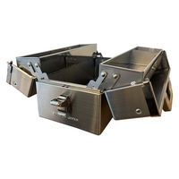 仁張工作所 ステンレス両開工具箱 小型 NIRK-02S 1台（直送品）