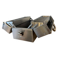 仁張工作所 ステンレス両開工具箱 大型 NIRK-02L 1台（直送品）