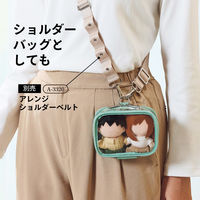 リヒトラブ myfa デコレーションボックスポーチ ミニミニ・ワイド 推し活 チャコールブラック A3308-24 1個（直送品）