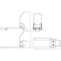 トラスコ中山 TRUSCO 足踏み式ワンタッチパレッター 200KG WTP-200 1台 691-2679（直送品）