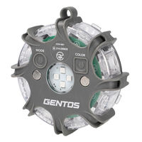 ジェントス ガンツ ワイヤレスワーニングライト GZW-RBY-8 1セット(8個入)（直送品）