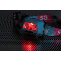 ジェントス SG 多機能防水乾電池式ヘッドライト SGHL-02D 1台（直送品）