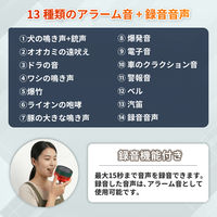 ソーラー赤外線センサーアラーム 2個セット 防犯アラーム 人感センサー ソーラー 防獣 防犯 害獣撃退器 SSA01 EVERSAFE（直送品）