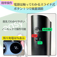 ケイ・エス・ケイ ベルトファン(ブラック) 73×42×88mm G200 1台（直送品）