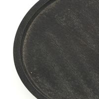 ウッドマルチコースター サークルブラック 1セット（1個×6） LAKOLE/ラコレ