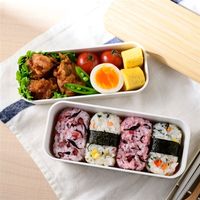 竹蓋の弁当箱 スリム2段型 生成 AKOMEYA TOKYO/アコメヤ