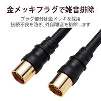 テレビ接続ケーブル 1.5m ＳーＳ 黒 4C 4JW1RSSSB(B) DXアンテナ 1個