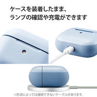 AirPods 第3世代 ケース カバー タフスリム 衝撃吸収 カラビナ付 ブルー AVA-AP3TSBU エレコム 1個（直送品）