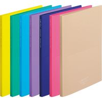 リヒトラブ CUBE FIZZ クリヤーブック<スタンド式> A4S 10ポケット パープル N6002-10 1セット(1冊×3)