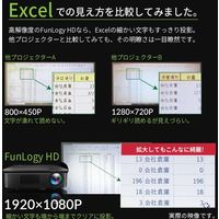 FunLogy HD LEDプロジェクター 250ANSIルーメン（直送品）