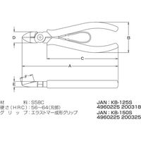 3.peaks 結束バンド2WAYニッパ KB-150S 1個 スリーピークス技研（直送品）