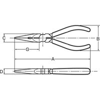 3.peaks テレフォンラジオペンチ TP-150G 1個 スリーピークス技研（直送品）