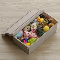 ベストコ 収納ボックス 収納ケース ワイド 仕切り付 ワームグレー MA-3034 4975970255575 1個（直送品）