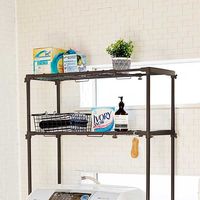 ベストコ 洗濯機ラック ブラウン NY-236 防水パンにも置ける 4975970254141 1個（直送品）