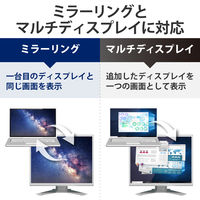 Type-C映像変換ケーブル HDMI 4K/2K対応 映像出力 RoHS ブラック 3m CAC-CHDMI30BK エレコム 1個