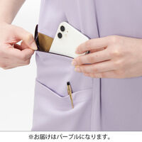 ナガイレーベン 男女兼用スクラブ パープル LL AY-5572 1枚（直送品）