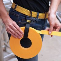 RIP-TIE(リップタイ) ケーブルキャリアー(カラビナ8cm :黒)25.4mmX152.4mm 黒 J-B6-C10-BK 1袋(10本)