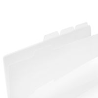 セキセイ 5インデックスフォルダー〈縦〉 クリア ACT-915-90 1セット(1冊×10)
