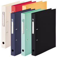 リヒトラブ Dリングファイル A4 レッド F-7684-3 1セット(5冊)