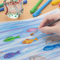 ヤマト 水性クレヨン シルキーツイスター ブルー CLST-8H 1セット(10本)