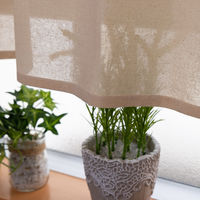 ユニベール カフェカーテン イスコ 1000×450mm   アイボリー 1枚（直送品）