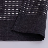 ユニベール カフェカーテン サシコ2 1000×700mm  ブラック 1枚（直送品）