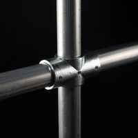 グリーンクロス 単管用ジョイント金具 Kタイプ クロス継ぎ KJ-3X 1個（直送品）