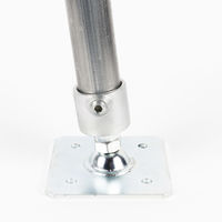 グリーンクロス 単管用ジョイント金具 Sタイプ 水平調整 重量用スクエア カップ型 S-15-1A-2000B 1個（直送品）