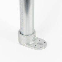 グリーンクロス 単管用ジョイント金具 Zタイプ シングル羽根付き ベース Z-9-1Z 1個（直送品）