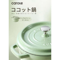 LIV PLUS CAROTE(カローテ) ココット鍋 24cm IH ホーロー アップルグリーン NM-5236 1個（直送品）