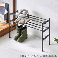 LIV PLUS シューズラック 伸縮 3段 連結 靴収納 Quick Lock NY-402 1個（直送品）