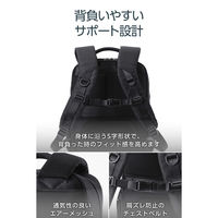 リュック 13L 衝撃吸収 14インチPC対応 小物整理ポケット付 撥水 ブラック ZSB-BP01P14BK エレコム 1個（直送品）