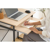 【軒先渡し】アイリスオーヤマ タワー型デスク 幅600×奥行420×高さ1275mm ナチュラル/ブラック 1台（直送品）