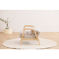 【軒先渡し】アイリスオーヤマ ウッドアームチェア Ｓサイズ アイボリー 1台（直送品）