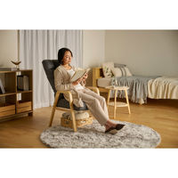 【軒先渡し】アイリスオーヤマ ウッドアームチェアWACR-L Ｌサイズ ダークグレー 1台（直送品）