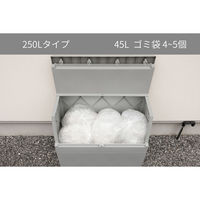 【軒先渡し】屋外ボックス 250L 幅850×奥行450×高さ835mm ライトグレー 1台（直送品）