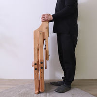 平インテリア産業 おりたたみベビーチェア 生後7か月から 天然木 ライトブラウン TC-202T LBR 1台（直送品）